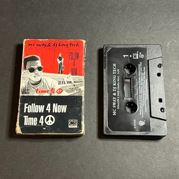 Warner Bros. Other - MC Sway & DJ King Tech - Follow 4 Now Time 4 Peace - 1991 Music Cassette Tape
